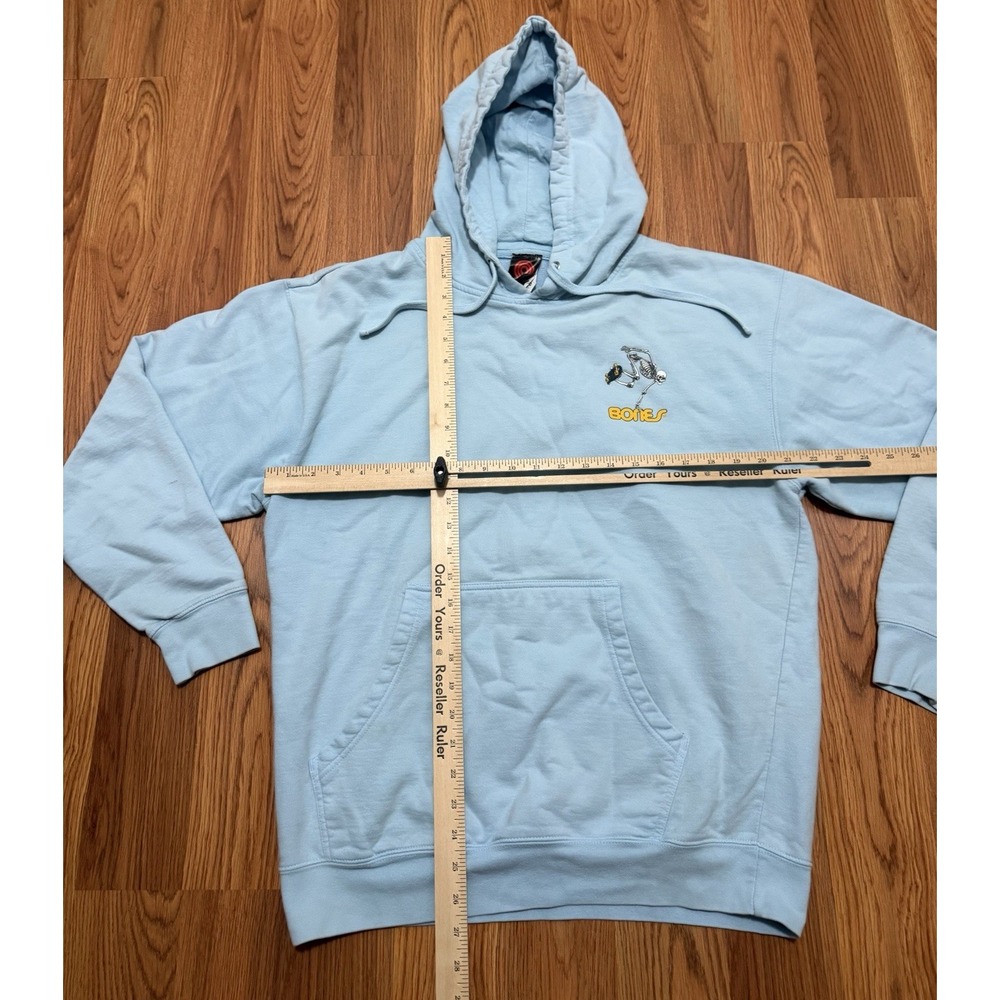 Powell Peralta VCJ Bones Double Sided Skateboarding Skeleton Hoodie Mens Large - Picture 11 of 14